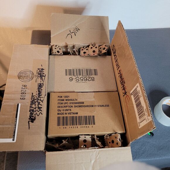 Vintage Otagiri OMC Japan Porcelain Tea Cups White & Blue Floral Set of 4 - Picture 10 of 11